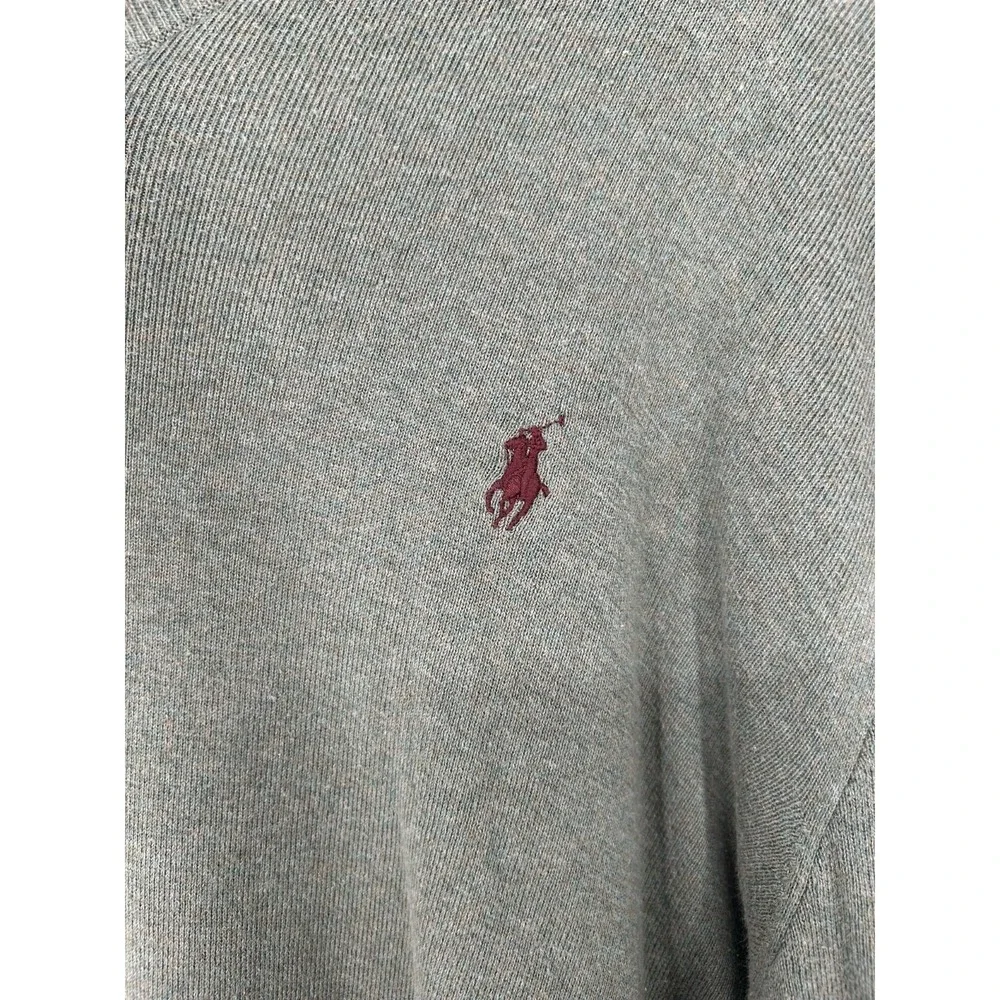 Polo Ralph Lauren Sweater‎ Mens XL Moss Army 100% Pima Cotton V Neck Pullover